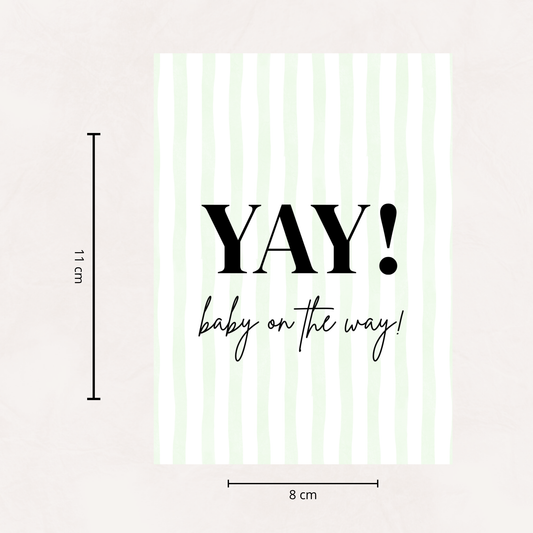 Wijnetiket | YAY! Baby on the way