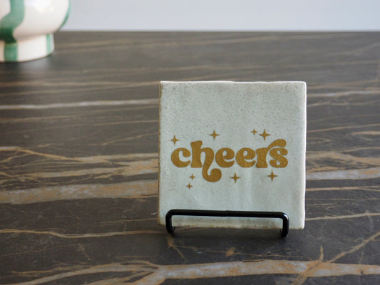 Tegeltje 10x10 cm | CHEERS