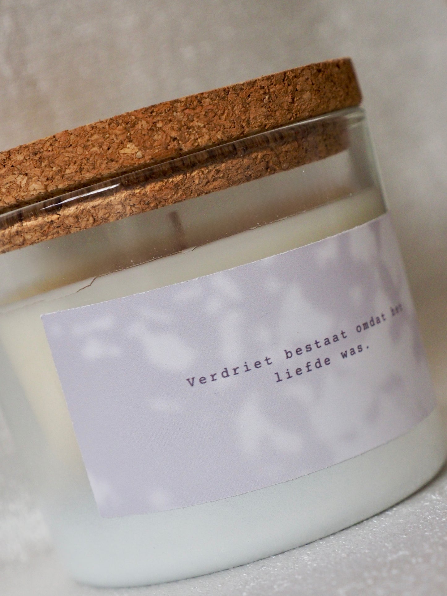 Geurkaars | Verdriet bestaat omdat het liefde was