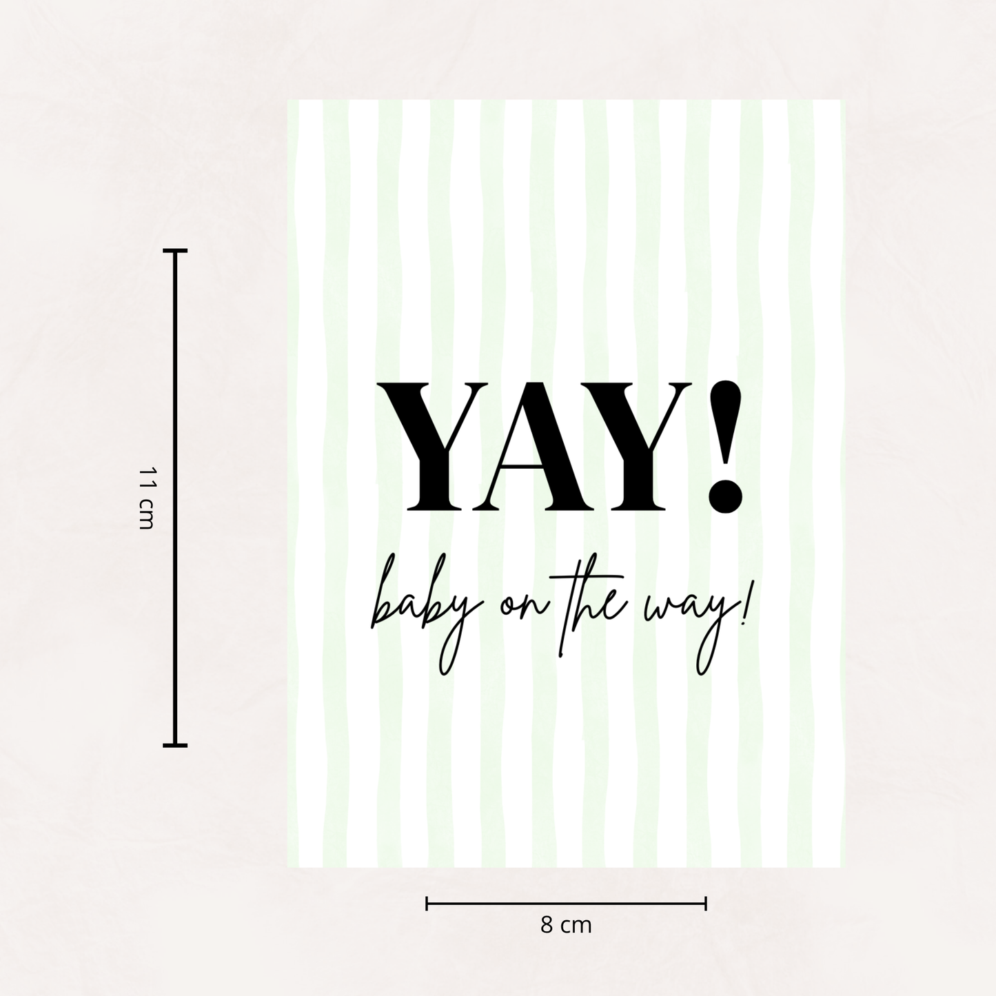 Wijnetiket | YAY! Baby on the way