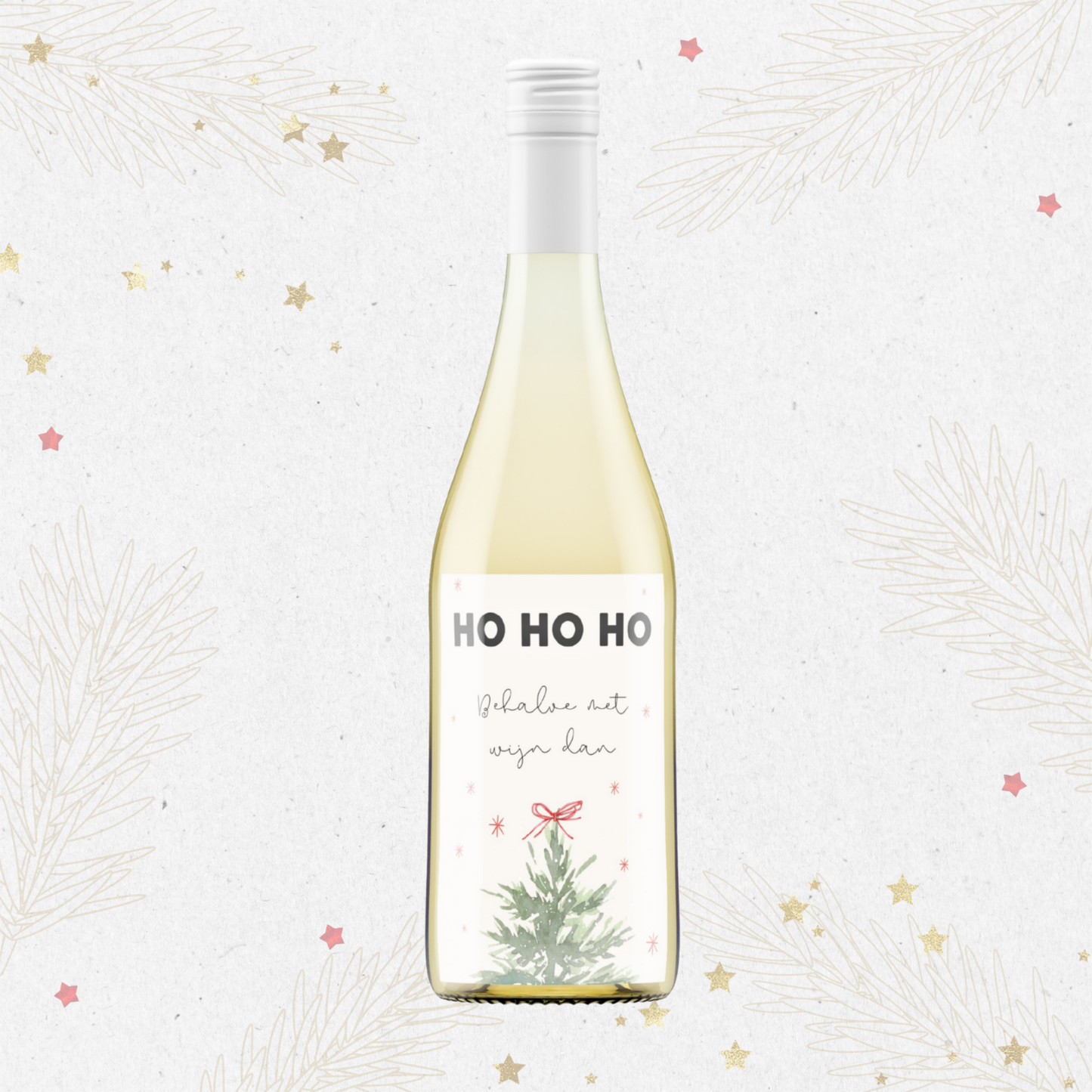 Wijnetiket | HO HO HO behalve met wijn dan