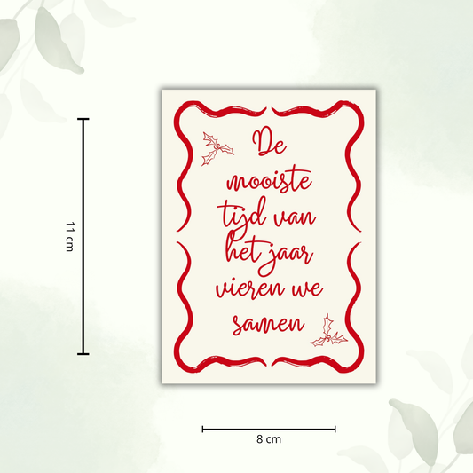 Wijnetiket | De mooiste tijd van het jaar vieren we samen