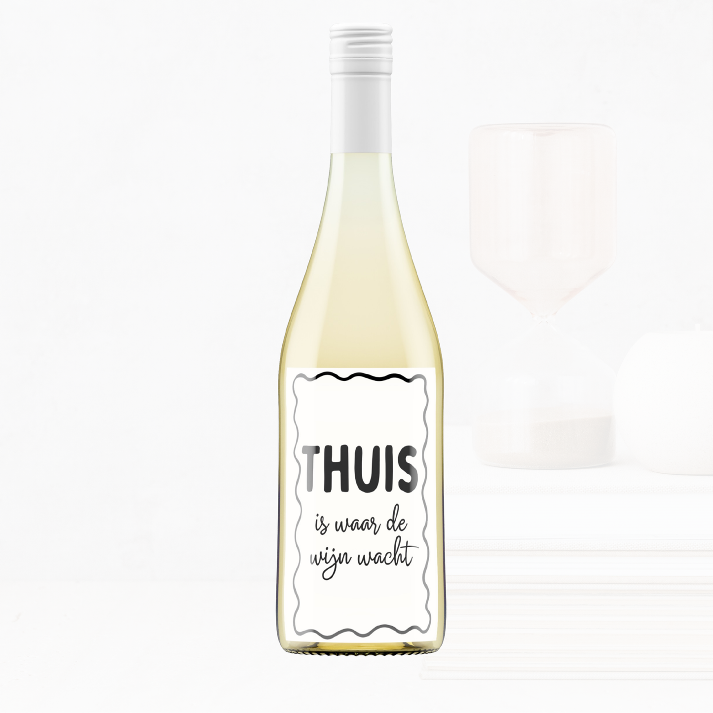 Wijnetiket | Thuis is waar de wijn wacht