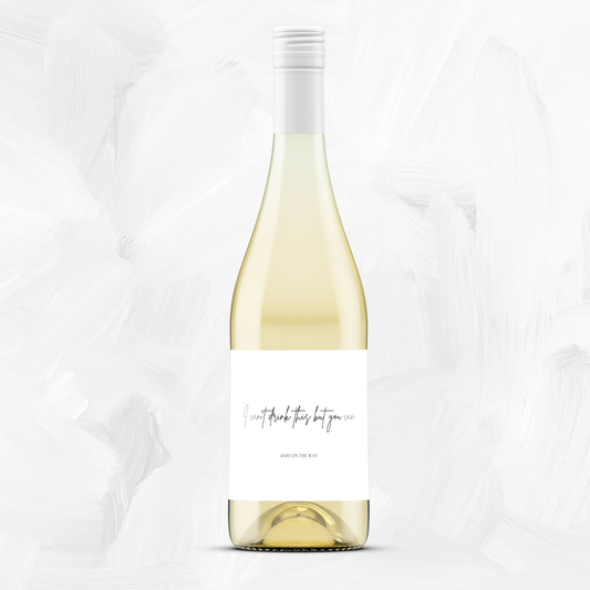 Wijnetiket | I can't drink this but you can