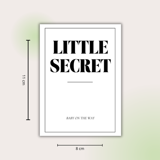 Wijnetiket | LITTLE SECRET. Baby on the way!