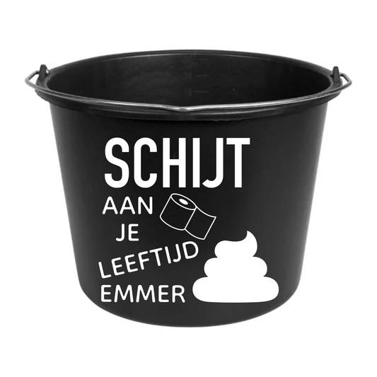 Cadeau emmer | Schijt aan je leeftijd