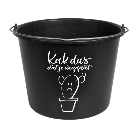 Cadeau emmer | Kak dus dat je weggaat