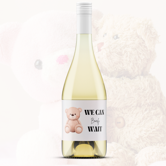 Wijnetiket | We can bearly wait
