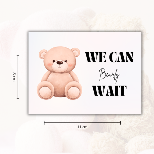 Wijnetiket | We can bearly wait