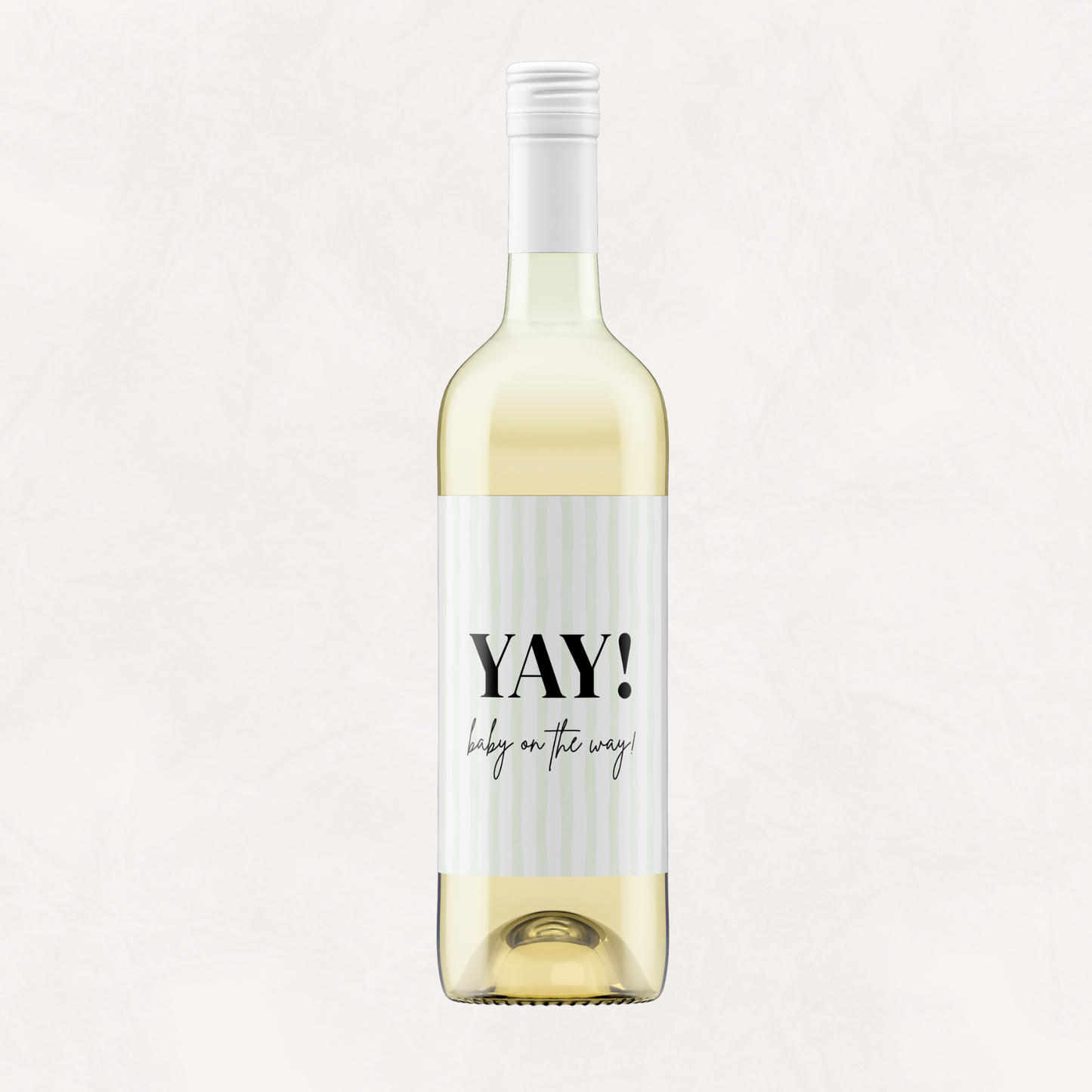 Wijnetiket | YAY! Baby on the way