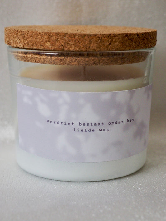 Geurkaars | Verdriet bestaat omdat het liefde was