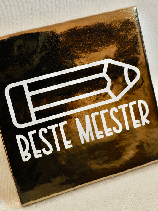 Tegeltje 13x13 cm | Beste meester