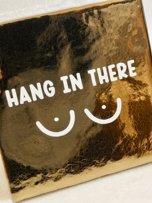 Tegeltje 13x13 cm | Hang in there